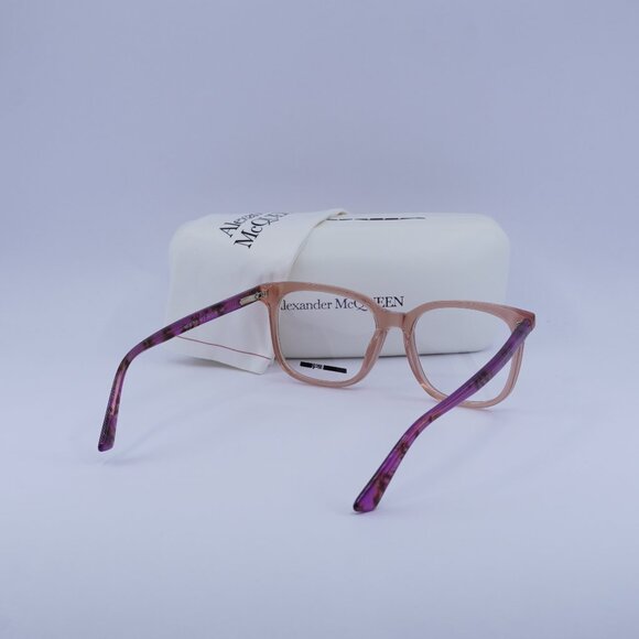 McQ by Alexander McQueen MQ0276O 003 Eyeglasses Pink 52mm Square Frame - Picture 10 of 10